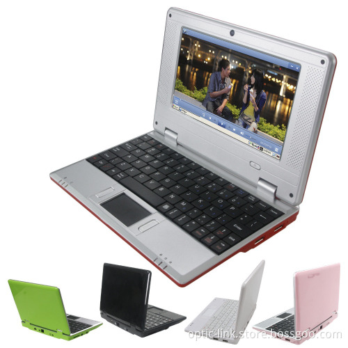 7 INCH Cheap dual core Mini laptop Netbook Notebook PC with Android 4.4 WM8880 cpu HDM Camera OPNEW 6 Colors in STOCK now